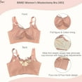 thumbnail image 5 of BIMEI Women Mastectomy Bra Breast Prosthesis with Pockets Wirefree Comfort Plus Size Everyday Bra 2451,Pink,42, 5 of 7