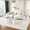 White, variant on 37.2" Modern Glass Coffee Table, 2-Layer Tempered Glass Top with Storage Shelf, Stainless Steel Frame, Minimalist Accent Table for Living Room