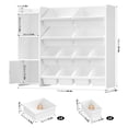 thumbnail image 4 of Hiphuta 44”Wide Kids Bookcase Toy Storage Organizer with 12 Removable Toy Boxes, Wooden Toy Chest for Kids, Kids Storage Bookshelf for Small Bedroom Playroom, White, 4 of 8