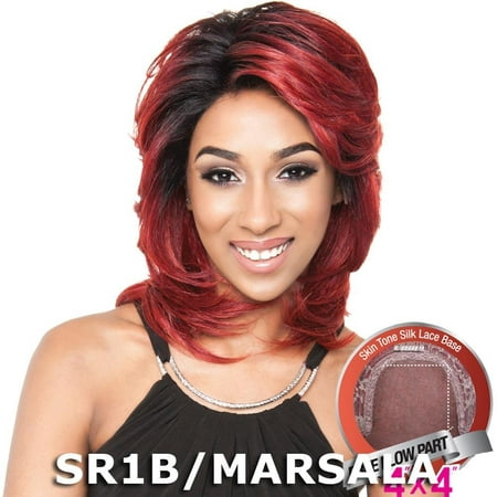 Brown Sugar Human Hair Blend Silk Lace Wig - BS611