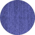 thumbnail image 1 of Ahgly Company Indoor Round Abstract Blue Modern Area Rugs, 8' Round, 1 of 4