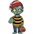 thumbnail image 3 of CafePress - Scary Zombie T Shirt - Cotton Baseball Jersey, 3/4 Raglan Sleeve Shirt, 3 of 4