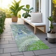 thumbnail image 6 of Addison Rugs Chantille Indoor/Outdoor Contemporary Abstract Green Washable Runner Rug, 2'3" x 7'6", 6 of 6