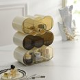 thumbnail image 4 of Desktop Cosmetic Storage Box Stackable Drawer Makeup Case Transparent Rack Sundries Storage Container Dormitory Bathroom Organizer, 4 of 4