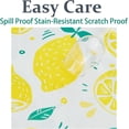 thumbnail image 4 of Lemon Tablecloth Yellow Lemons Table Cloth for Rectangle Tables Watercolor Fruit Leaves Indoor Outdoor Picnic Waterproof Resistant Table Covers for Kitchen Dining/Party,60 x 84 Inches, 4 of 5