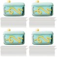 thumbnail image 1 of WUSUOWEI 4Sets Travel FlossPicks,FlossCase,Holder with 10 Toothpick,TravelFloss Picks Automatic PopUp Dispenser with Storage Case,Portable Refillable Holder for Travel Home Hotel Dinner, 1 of 9