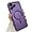 Purple, variant on Magnetic case for iPhone 12 Pro Phone Case for Women, Matte Luxury Soft Metal Gloss Design with Camera Protective Film [Compatible with Magsafe] for iPhone 12 Pro 6.1"-Silver