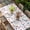 White Dark Blue Bright Red, variant on Independence Day Table Cloths for 6 Foot Rectangle Tables, 4th of July Red Blue Strip Love Burlap Patio Waterproof Elastic Fitted Tablecloths, Washable Rectangular Table Cover for Camping