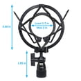 thumbnail image 4 of Soporte amortiguador con filtro antipop para Audio Technica AT2020, 4 of 6