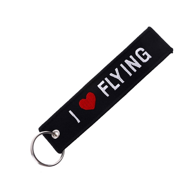 Fabric Key Ring FML Keychain Pilot Bag Tag Luggage Keytag Keyring 