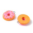 thumbnail image 4 of 20Pcs Resin & Handmade Polymer Clay Pendants with Platinum Tone Iron Loops Imitation Mixed Color 17~49x9~21.5x4.2~10mm Hole: 2~3mm, 4 of 5