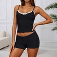 thumbnail image 2 of Short Set Two Piece Outfits Sleeveless Tank Tops Shorts Spring Clothes Vacation Outfits, 2 of 5