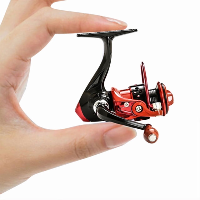 LingStar Reel Carrete de Pesca de Metal Completo Mini150 Spinning para Señuelo de Pesca de Carpa sin Configuración