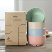 Artrylin Cereal Bowls, 15 OZ Unbreakable Wheat Straw Bowl Sets - Lightweight Noodle Soup Rice Salad Bowls Dishwasher Microwave Safe Bowl for Kids Children Toddler,4Pack