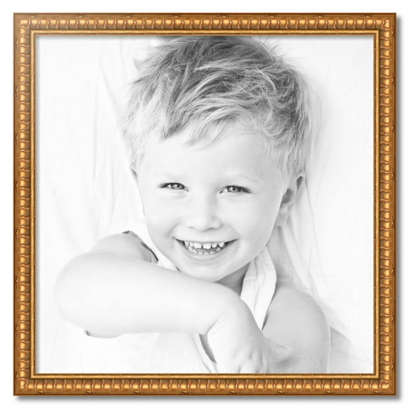 ArtToFrames 32" x 32" Gold Picture Frame, 32x32 inch Gold Wood Poster Frame (WOM-4293)
