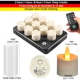 thumbnail image 2 of HL Rechargeable Tea Light Candles with Remote Timer,LED Tea Lights Candles Battery Operated,Waterproof Flameless Candles for Home Decor Seasonal Decor,100Hours,Amber,12Pack, 2 of 7