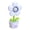 Blue, variant on Flower Shaped Desk Fan, 3 Speed Portable USB Fan with Flexible Silicone and Warm Night Light, 500mAh Type C Rechargeable Personal Fans for Office and Bedroom