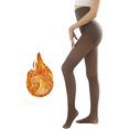 thumbnail image 1 of Dnzceghtig Medias cálidas con forro de lana para mujer Medias translúcidas Medias cálidas de invierno transparentes falsas Piernas perfectas, 1 of 5