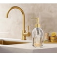 thumbnail image 2 of MDR Trading Inc. AB-27-SOAPY-211_Q01 Clear Fluted Shape With Gold Top Lotion Or Soap Pump, 2 of 2