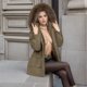 thumbnail image 2 of Chaqueta de algodón para mujer, de largo medio, más chaqueta de algodón aterciopelada, cintura suelta, chaqueta de algodón hacia abajo, 2 of 6
