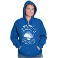 thumbnail image 3 of Will Trade Sister for Taco Funny Food Unisex Fleece Graphic Zip Up Hoodie Brisco Brands 4X, 3 of 5