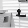 thumbnail image 5 of Portarrollos de papel higiénico autoadhesivo de pared negro con ventosa para baño y cocina, absorción de vacío, pared sin clavos, resistente al agua y a la humedad, 5 of 5