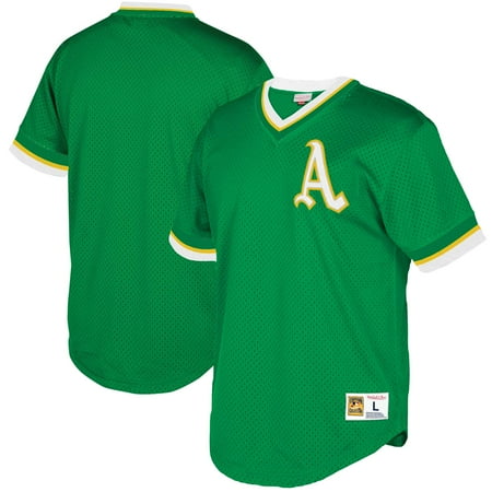 Green Swingman Basketball Jersey - Oakland Athletics Mitchell & Ness Mesh V-Neck Jersey - Green