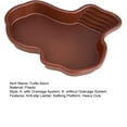 thumbnail image 6 of Pebbuoy Turtle Water Basin with Anti-slip Ladder Bathing Platform Drainage Hole Tortoise Reptiles Bathtub Habitat Landscaping Water Holder Bowl Dish, 6 of 6
