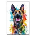 thumbnail image 3 of Belgian Malinois Canvas Wall Art, Modern Cute Colorful Belgian Malinois Canvas Dog Art Pictures Wall Decor for Kids Bedroom Decoration Unframed 8x12 inches, 3 of 5