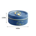 thumbnail image 3 of Guanhe Clearance Round Insulated Lunch Box Stainless Steel , Microwaveable Lunch box for School and Office, Reusable Outdoor Camping Portable Bento Box(Blue，S), 3 of 8