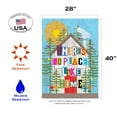 thumbnail image 3 of Toland Home Garden No Place Like Home House Flag, 3 of 5