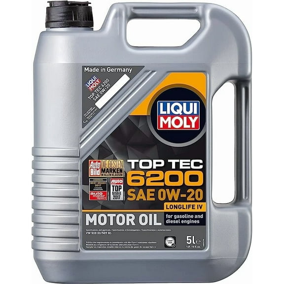 Engine Oil Liqui Moly 20238 Fully Synthetic 0W20 Top Tec 6200 pack of 3