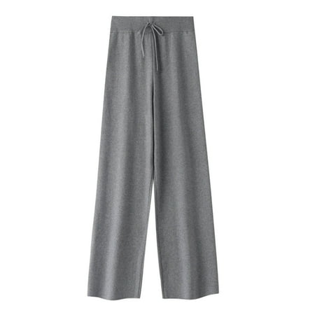 SNKSDGM Women s Plus Panties for Women Plus Size Womens Linen Pants Tall Length Women s Wide Leg Straight Leg Drapey Floor Sweeping Wool Pants