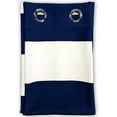 thumbnail image 4 of DriftAway Mia Stripe Room Darkening Grommet Unlined Window Curtains, Set Of Two Panels, Each 52" x 96" (Navy), 4 of 7