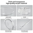 thumbnail image 4 of 4 Pcs 10 Oz Clean Acrylic Sugar Bowl Spice Jar Spice Storage Pot with Lid and Spoon Home and Kitchen Decor (330ML), 4 of 8