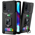 thumbnail image 1 of Compatible for Moto G Pure Case, Moto G Power 2022 Case Credit Card Insert Rugged ShockProof Drop Protection Phone Case with Magnetic Mount Plate Kickstand [Black], 1 of 3
