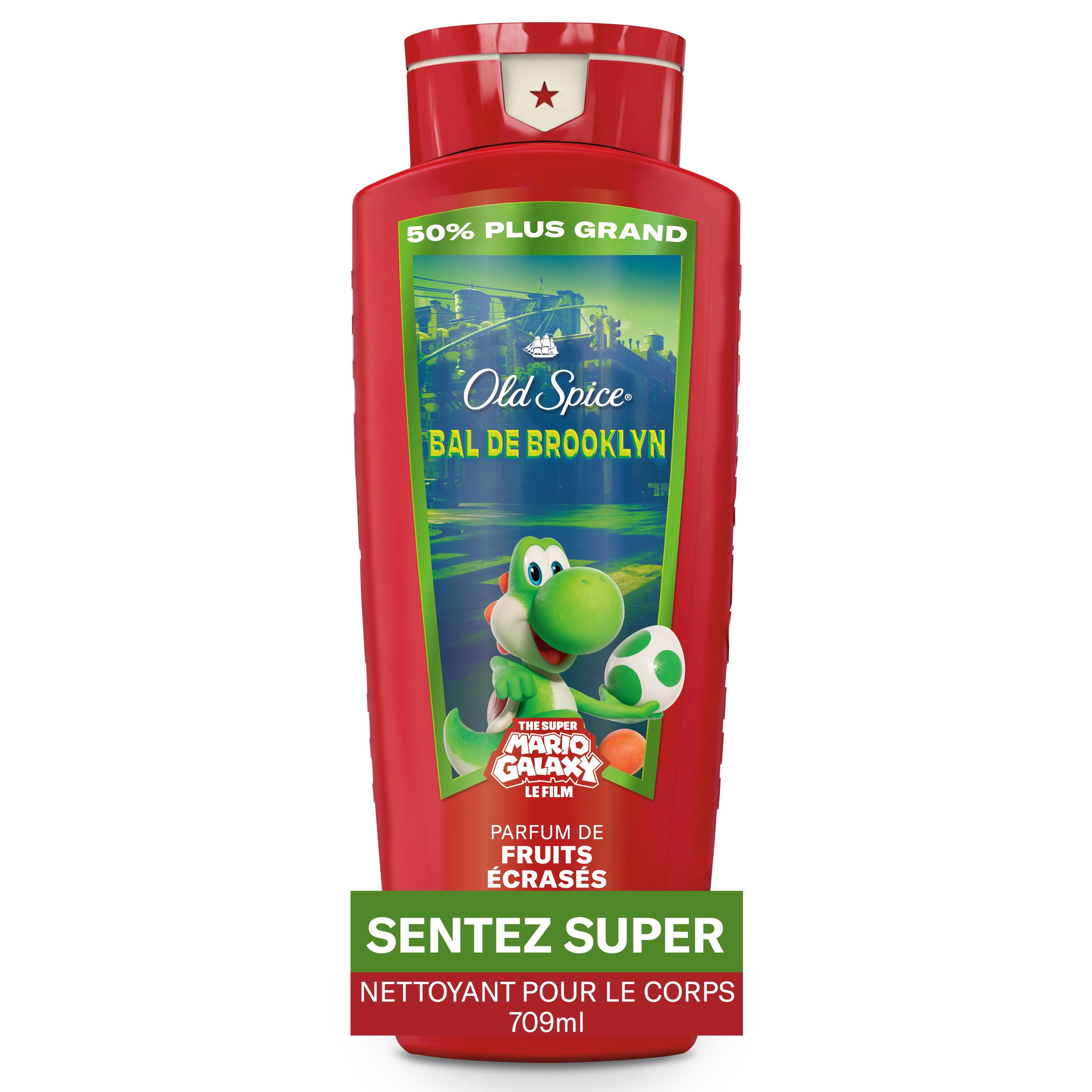 Old Spice Body Wash for Men, Brooklyn Bounce, Scent of Smashed Fruit, Old Spice x The Super Mario Galaxy Movie, 24/7 Shower Fresh
