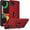 Red, variant on Phone Case for Google 4a 5G,Google Pixel 4a 5G Case, Military Grade Protective Google Pixel 4a 5G Cases Cover with Ring Car Mount Kickstand for Google Pixel 4a 5G - Red