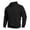 Black-06, variant on Men's Quarter-Zip Raglan Sleeve Sweatshirt, Solid Color Mock Neck Casual Fall Pullover Top