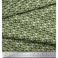thumbnail image 3 of Soimoi Velvet Fabric Leaves & Floral Block Print Fabric by Yard 58 Inch Wide, 3 of 3