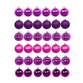 thumbnail image 1 of GUOOL 36Pcs Christmas Balls Ornaments Hanging Assorted Shatterproof Christmas Tree 6cm Rose Red, 1 of 9