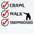 thumbnail image 2 of CafePress - Crawl Walk Snowboard Body Suit - Baby Light Bodysuit, Size Newborn - 24 Months, 2 of 4