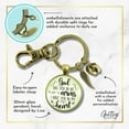 thumbnail image 6 of Baby Loss Memorial Gutsy Goodness Bronze Keychain For Dad God Has You In Arms Heart Miscarriage Jewel Gift, 6 of 8