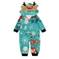thumbnail image 2 of Meichang Matching Family Christmas Pajamas Onesie Hooded Zip Up Long Sleeve Pajama Set Cozy Xmas Sleepwear Christmas Print Pjs Matching Sets, 2 of 4