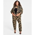 thumbnail image 3 of Nina Parker CAMO Women's Trendy Plus Size Camouflage Knit Jacket, US 2X, 3 of 4