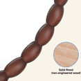 thumbnail image 4 of SANGNI 30" Round Solid Wood Beaded Frame Mirror for Bathroom, Entryway, Living Room, 4 of 9