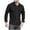 Black, variant on Mens Shirts Under $10 Men's Cotton Linen Shirts Autumn Casual Western Cowboy Long Sleeve Button Down Shacket Jackets with 2 Flap Pockets