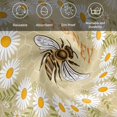 thumbnail image 6 of Bees Cloth Napkins, Daisy Flowers Spring Summer Honey Floral Leaf Plant Washable and Reusable Dinner Napkins Set of 8, Table Napkin for Kitchen Party Birthday Wedding Hotel Housewarming 20"x20", 6 of 9