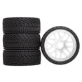 thumbnail image 1 of 4 neumáticos para coches RC, neumáticos de repuesto para coches a escala, fabricados en PP resistente para mayor durabilidad. Blanco, 1 of 9