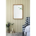 thumbnail image 2 of Hassch Wooden Framed Wall Mirror for Bathroom, 24"x36" Rustic Farmhouse Vanity Mirror, Décor Wall Art, Vertical or Horizontal Hanging Display, 2 of 9